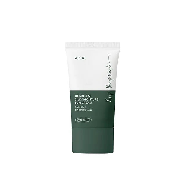 Anua Heartleaf Silky Moisture - Crème solaire